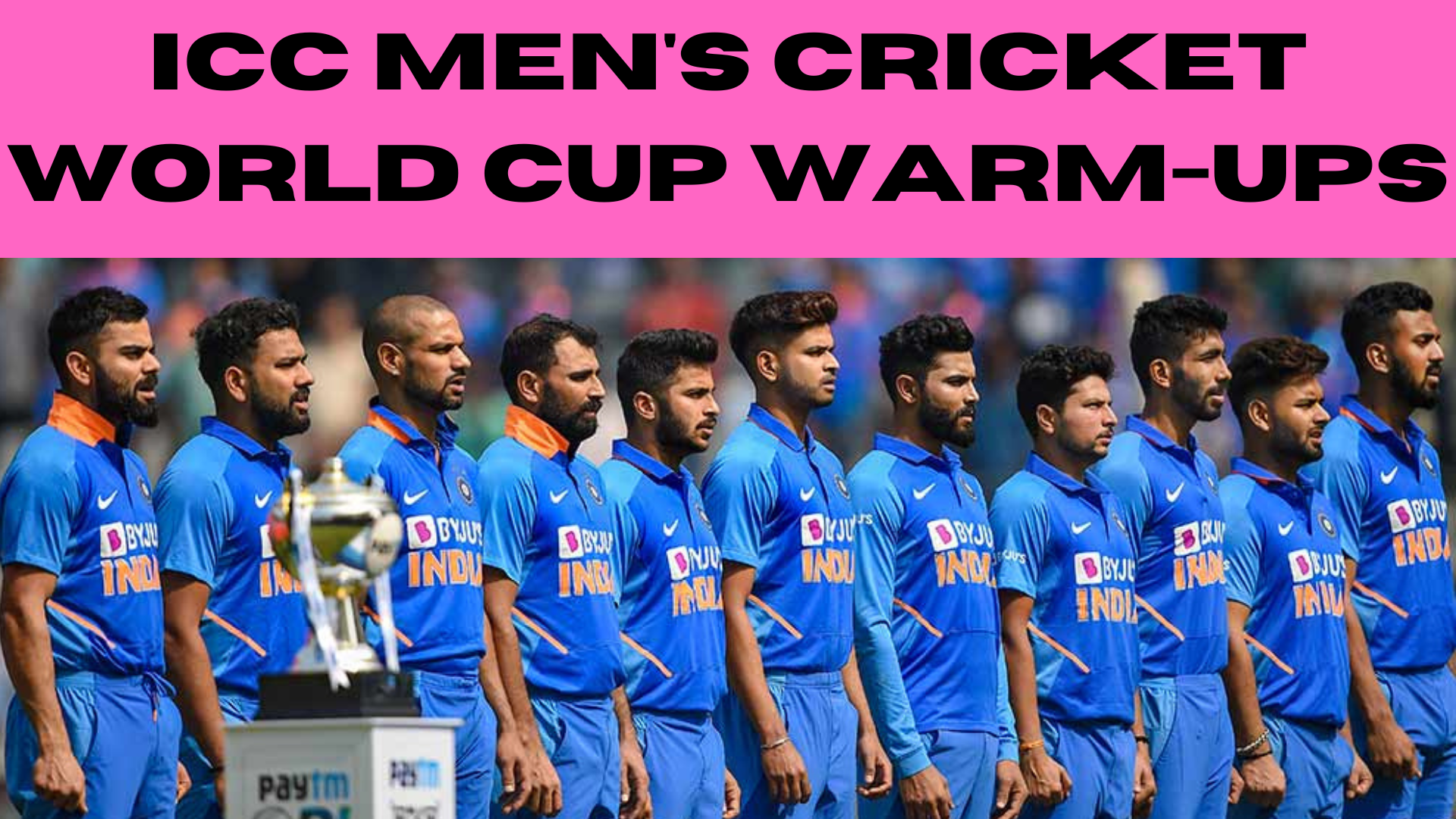 ICC Men's Cricket World Cup Warm-Ups