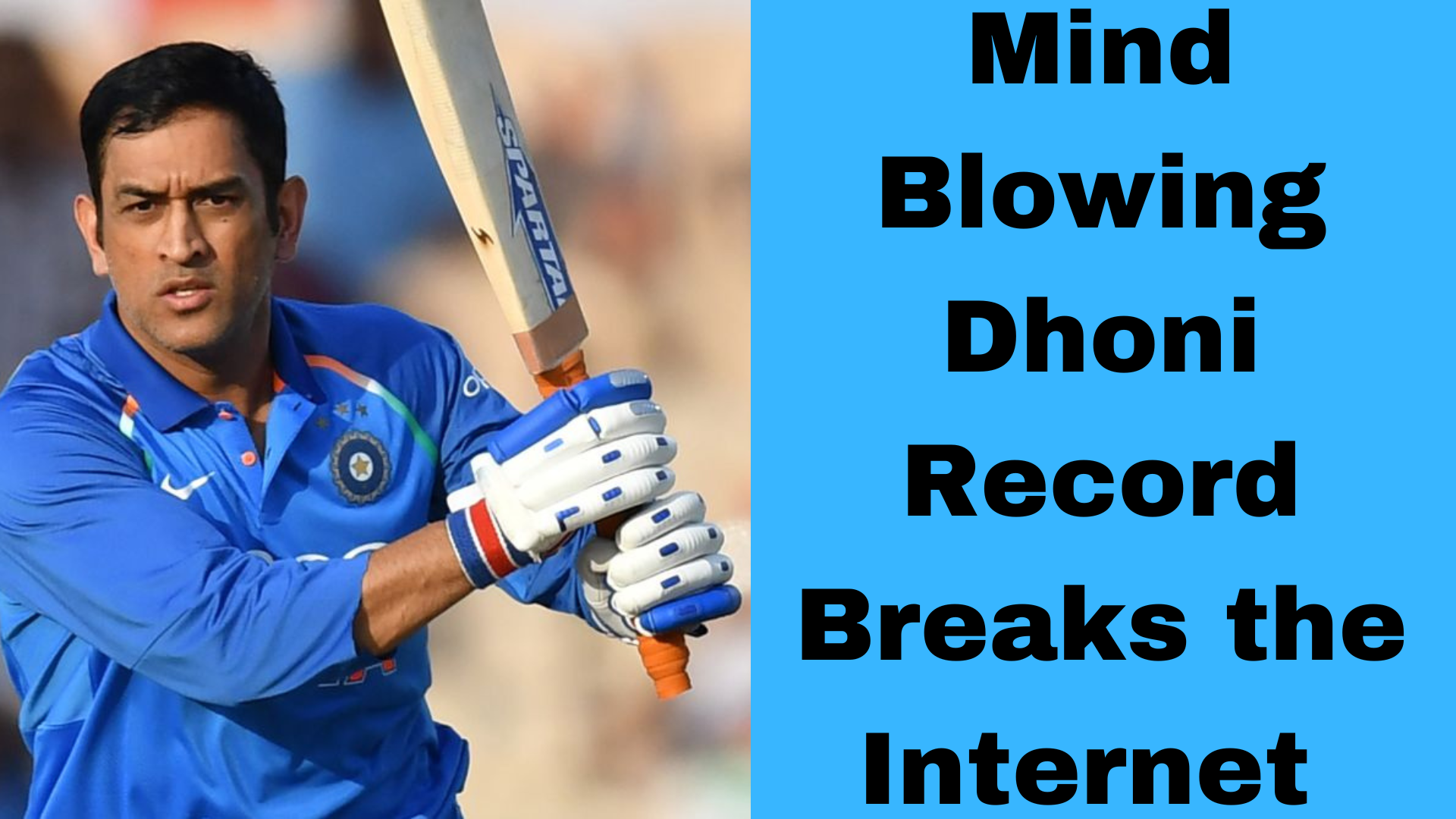 Mind-Blowing Dhoni Record Breaks the Internet