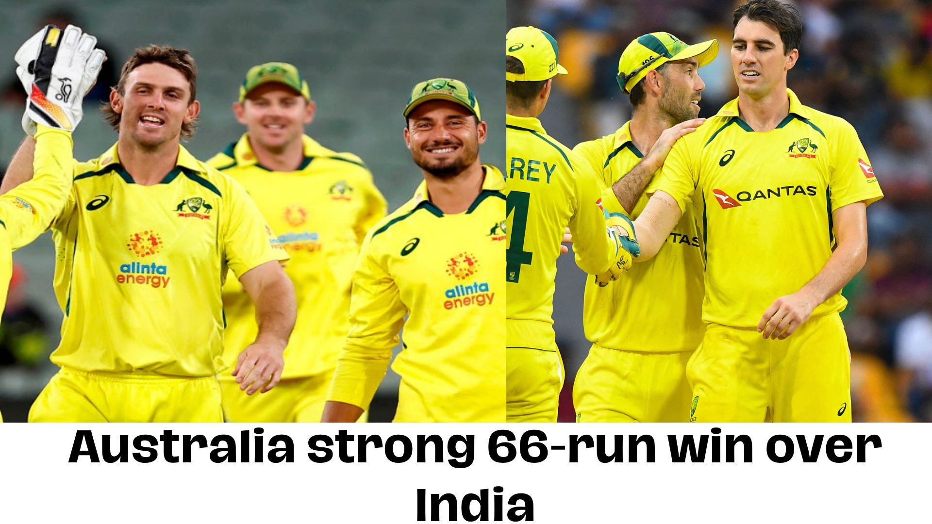 Australia strong 66-run win over India